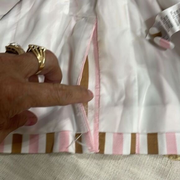 (N3) Frame Pink Brown White Striped br Blazer Jacket NWT Retail $580 Size‎ 6 - Picture 7 of 12